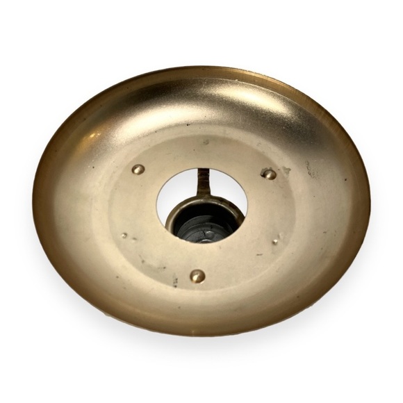 Vtg Mid-Century INLAND Glass Carafe‎ & Warmer 22k Gold Trim Coffee Pot Cork Lid - Picture 5 of 13